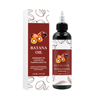 Crème capillaire à l'huile de Batana et à la biotine OEM ODM 100ml infusée à la menthe poivrée, nourrit, renforce les cheveux, favorise une croissance plus dense et plus épaisse