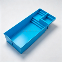 Piscine rectangulaire préfabriquée en fibre de verre enterrée avec escaliers, pour l'utilisation dans la cour de la résidence