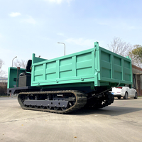 Neuankömmling Bau Garten 5 Tonnen Muldenkipper Hand Push Mini Crawler Dumper Crawler Hydraulischer 4x4 Mini Dumper Truck