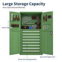 Armoires d'organisation d'outils en métal sur mesure pour garage, entrepôt, poste de travail, OEM ODM, verrouillables, 8 tiroirs, armoire à outils en acier