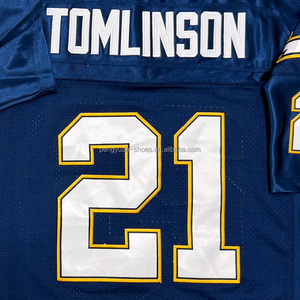 Jersey de Fútbol Americano <span class=keywords><strong>Antonio</strong></span> Gates Azul Polvo Retro, Listo para Enviar, de la Mejor Calidad y Cosido - Product Image 4