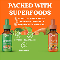 Hete Aanbieding OEM Fruit- en Groentesupplementen Hoge Kwaliteit Natuurlijke Fruit- en Groentevitamine Vloeibare Druppels voor Balans