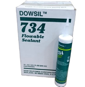 SL DOWSIL 734 Flowable Self-Leveling RTV Silicone Sealant, One Part Moisture Cure Transparent Liquid Silicone <b>Adhesive</b> for PCB P - Product Image 1