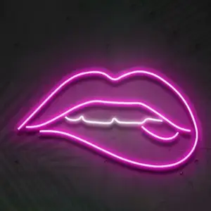 Sexy lady neon-sign-china customized waterproof luminous oh baby happy birthday led neon sign