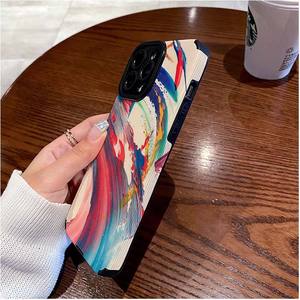 <span class=keywords><strong>เคส</strong></span>โทรศัพท์มือถือหนังเทียมพิมพ์ลายสีน้ำมันสีรุ้งสำหรับ iPhone 8 x XR XS 11 12 13 14 15 16 17 PRO MAX - Product Image 6