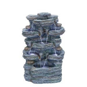 Fontaine extérieure solaire à LED en cascade - Product Image 4