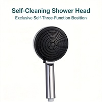 Ensemble de douche autonettoyant de haute qualité pour la vente en gros, avec 3 modes de pulvérisation, arrêt à une touche et pommeau de douche détachable