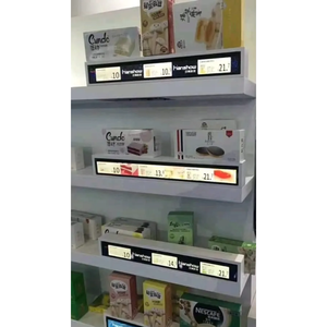 Tira personalizada Borde de estante de supermercado ultra ancho Señalización publicitaria digital Barra estirada Pantalla táctil LCD - Product Image 2