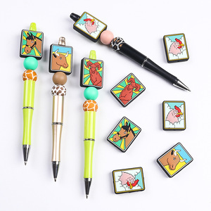 Commercio all'ingrosso dei tarocchi di marca animale perline in Silicone perline massaggiagengive per bambini perline in Silicone - Product Image 1