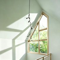 Fenêtre fixe GAAS, nouveau style, design en aluminium, grandes fenêtres, double vitrage à faible émissivité et à l'argon