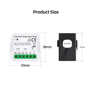 Medidor de Energía Bidireccional Inteligente WiFi Tuya con Pinza Amperimétrica de 80A, Monofásico, para Monitoreo de Energía Solar Fotovoltaica, Estadísticas de Energía en Tiempo Real a través de la Aplicación - Product Image 5