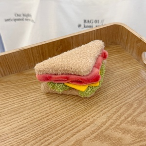 Adorable porte-clés en peluche en forme de nourriture et breloque de sac à dos Logo personnalisé Matériau principal super doux pour les cadeaux de promotion - Product Image 5