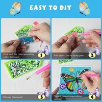 Kits de peinture diamantée Halloween pour adultes débutants, peinture complète 5D sur tissu, images en pierres précieuses, artisanat DIY, décoration