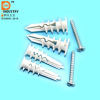 En stock : Chevilles murales, Chevilles creuses, Chevilles en nylon pour cloisons sèches 5/8*1-5/8, Chevilles en nylon autoperceuses pour cloisons sèches avec vis