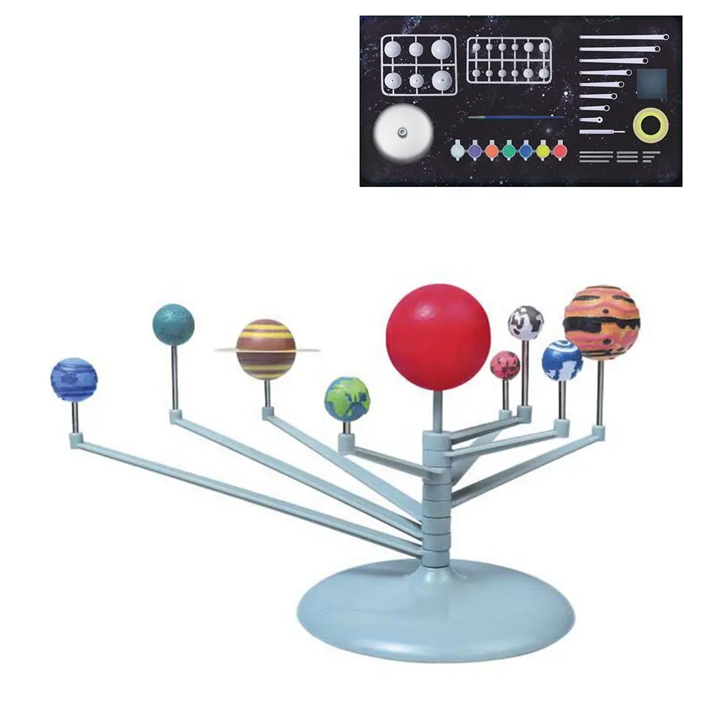 HW Amazon DIY Children Education Toys Science Model Eight Planets Solar System Exploration STEM Toys