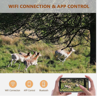 Caméra de surveillance de la faune BSTCAM 4K 48MP WiFi avec contrôle par application, étanche IP66, portée IR 20m, détection de mouvement en extérieur