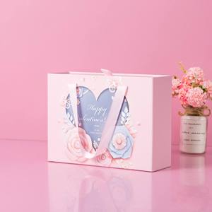 Pembe Çekmeceli Kutu Mücevher Ambalajı Yüzük Kutusu Karton Özel Logo Anneler Günü Sevgililer Günü Hediye Kutusu - Product Image 1