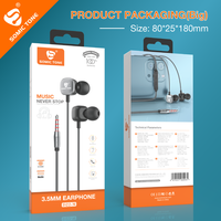 Écouteurs filaires SOMIC TONE, casque audio, écouteurs intra-auriculaires sport 3,5 mm, super basses, stéréo, avec micro pour téléphone