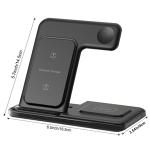 <span class=keywords><strong>Caricatore</strong></span> Wireless Multifunzione 3 in 1 con Ricarica Rapida 15W, Supporto Magnetico Pieghevole per <span class=keywords><strong>iPhone</strong></span> e Dispositivi Smart - Product Image 3