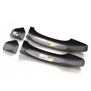 Cubierta de manija de puerta de fibra de carbono seca embellecedor Tuning piezas exteriores interiores para <span class=keywords><strong>Audi</strong></span> A1 <span class=keywords><strong>A4</strong></span> A4L A5 S4 S5 Q3 Q5 <span class=keywords><strong>B8</strong></span> piezas decorativas - Product Image 3