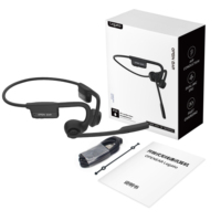 ALOVA Écouteurs Téléphoniques à Double Micro CEE IPX5, Casque de Communication Sans Fil Bluetooth à Charge Rapide Type-C