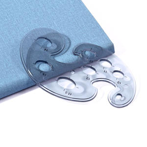 Juego de <span class=keywords><strong>Reglas</strong></span> Curvas de Plástico Francesas de Tres Formas FOSKA Profesional para Diseño de Moda, Arquitectura, Diseño de Interiores y Proyectos de Bricolaje - Product Image 6