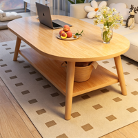 Table basse compacte de style ferme moderne, minimaliste, décorative, durable, écologique, avec plateau en MDF et structure en bois, pour balcon et salon