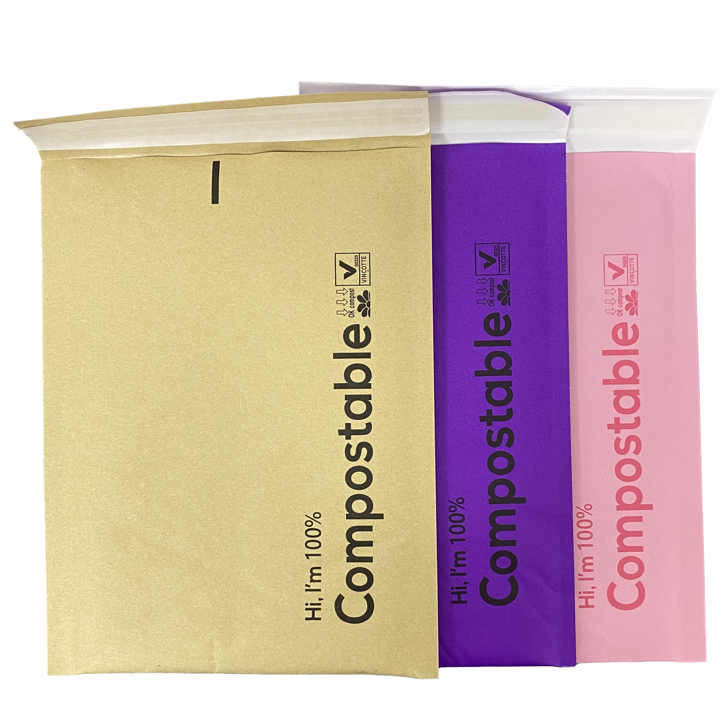Biodegradable Kraft Paper Bubble Bags Can Be Composted and Customized for Clothing Packaging and Transportation