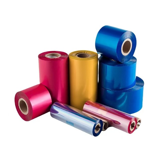 Original Zebra 110mmx300mm TTR Transfer Wax Resin Ribbon Colorful Thermal Transfer Ribbon Purple Black for Printer Ribbon