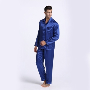 <span class=keywords><strong>Pyjama</strong></span> <span class=keywords><strong>en</strong></span> <span class=keywords><strong>soie</strong></span> démêlante pour hommes, vêtements de nuit Sexy, Style moderne, Satin doux et confortable, bonne qualité/ODM - Product Image 5
