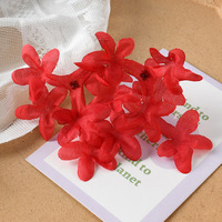 Têtes de fleurs artificielles de lilas faites à la main, pétales DIY, fausses fleurs, accessoires pour cheveux, couronne de toque de graduation, embellissements artisanaux