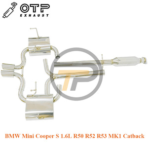 La Oficina del Fiscal <span class=keywords><strong>tubo</strong></span> <span class=keywords><strong>de</strong></span> <span class=keywords><strong>escape</strong></span> para <span class=keywords><strong>Mini</strong></span> <span class=keywords><strong>Cooper</strong></span> <span class=keywords><strong>S</strong></span> R50 y R52 y <span class=keywords><strong>R53</strong></span> MK1 1.6L 02-06 SUS304 HP Tur bo Catback - Product Image 4