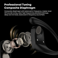 Audífonos Inalámbricos de Gancho para la Oreja 2024 Abiertos Tipo Earhook para Deportes TWS Auriculares de Conducción Ósea Bluetooth 5.4 Audífonos