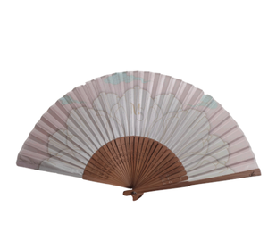 High-Grade Custom Printed Fabric Foldable <b>Handheld</b> <b>Fan</b> Bamboo <b>Fan</b> for Party and Wedding <b>Fan</b> - Product Image 2
