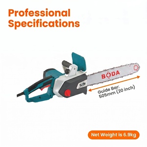 Scie à chaîne électrique BODA CS1-505S avec moteur 3000W, guide-chaîne <span class=keywords><strong>de</strong></span> 505 mm (20 pouces), haute performance pour l'abattage et la coupe <span class=keywords><strong>de</strong></span> <span class=keywords><strong>bois</strong></span> <span class=keywords><strong>de</strong></span> <span class=keywords><strong>chauffage</strong></span> - Product Image 1