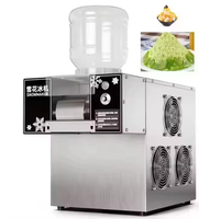 Machine à glace commerciale Snowflake pour cafétéria/boulangerie/pâtisserie, machine à glace pilée et à crème glacée molle, modèle OEM ZB-XBJ60 Chine