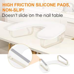 مساند يد تقنية الأظافر مع حامل أظافر غير قابل للإنزلاق من سبائك الألومنيوم - Product Image 3