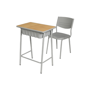 Juego de Escritorio y Silla Ergonómico con Bloc de Escritura de PP Resistente (Personalizable) para Áreas de Aprendizaje en Campus - Product Image 1