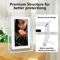 Nuevo diseño WiFi/APP 100% Protección DE PRIVACIDAD IPS Imagen Video Hd 1080p Marco de fotos digital Marco DE FOTOS inteligente 4GB con batería