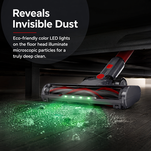 Aspiradora Inalámbrica PV26 38000Pa con Luz LED para Detectar Polvo, 40 Minutos de Autonomía, Aspiradora de Mano para Hogar, Pelo de Mascotas, Alfombras y Pisos - Product Image 6