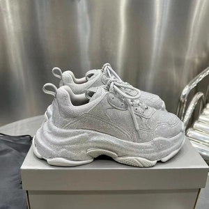 2026 Full-Diamond Classic Original Leather Fabric Chunky Sole Casual <strong>Trainers</strong> Diamond-Studded <strong>Sparkle</strong> - Product Image 6