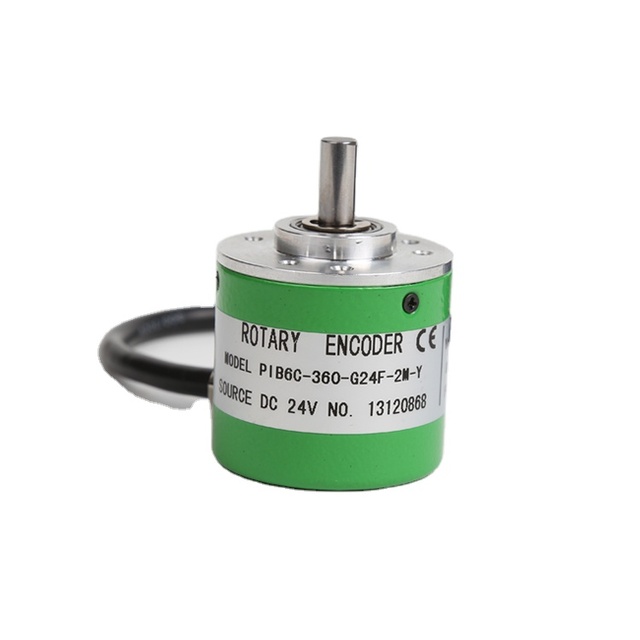 SF 38mm Solid Shaft Optical Rotary Encoder 6mm 360ppr B Z Output Coupling Mounting Open Collector Output Industrial Use PIB