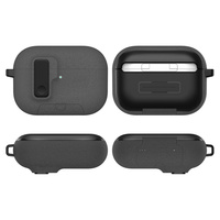 Coque Antichoc avec Verrou et Fonction Support à Ouverture Facile pour Écouteurs AirPods Pro 3 2 et AirPods 4