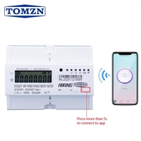 Tuya 3 phases Din Rail WIFI compteur d'énergie intelligent minuterie moniteur de consommation d'énergie kWh mètre wattmètre 3*120V 3*220V 3*230V 50/60Hz