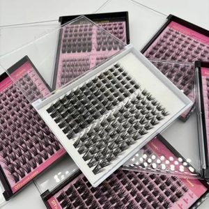 DIY Individual Eyelash Extensions Precut <strong>Strips</strong> Ribbon Lashes Pieces Lash Faux Mink C D Curl Diy Segmented Lash Extension Kit