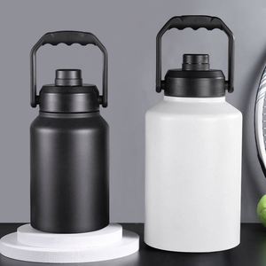 Seau à glace isotherme de camping 64 oz, bouteille d'eau en acier inoxydable, mug thermos portable 128 oz avec couvercle - Product Image 3