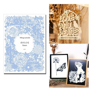 Juego <span class=keywords><strong>de</strong></span> Cuchillos para Tallar Papel, Diseño Floral, Corea del Sur, para Manualidades Creativas, Regalo, Venta al Por Mayor <span class=keywords><strong>de</strong></span> Fábrica GF - Product Image 2