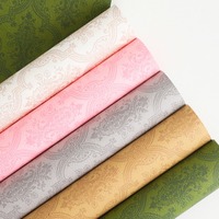 Papier d'emballage floral vintage de style baroque rétro, feuilles imprimées de bouquets de fleurs pour fleuristes, emballage cadeau en gros