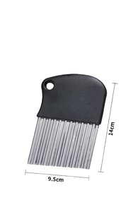 Wholesale <b>Multifunction</b> Stainless Steel Wave Blade Knife Onion <b>Vegetable</b> <b>Cutter</b> Comfortable Handle Potato Slicer Home Kitchen - Product Image 3