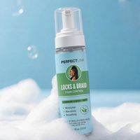 Mousse Coiffante Hydratante Anti-Frizz Fixation Extra Forte Brillance Intense à l'Huile d'Arbre à Thé pour Tresses, Twists et Locs